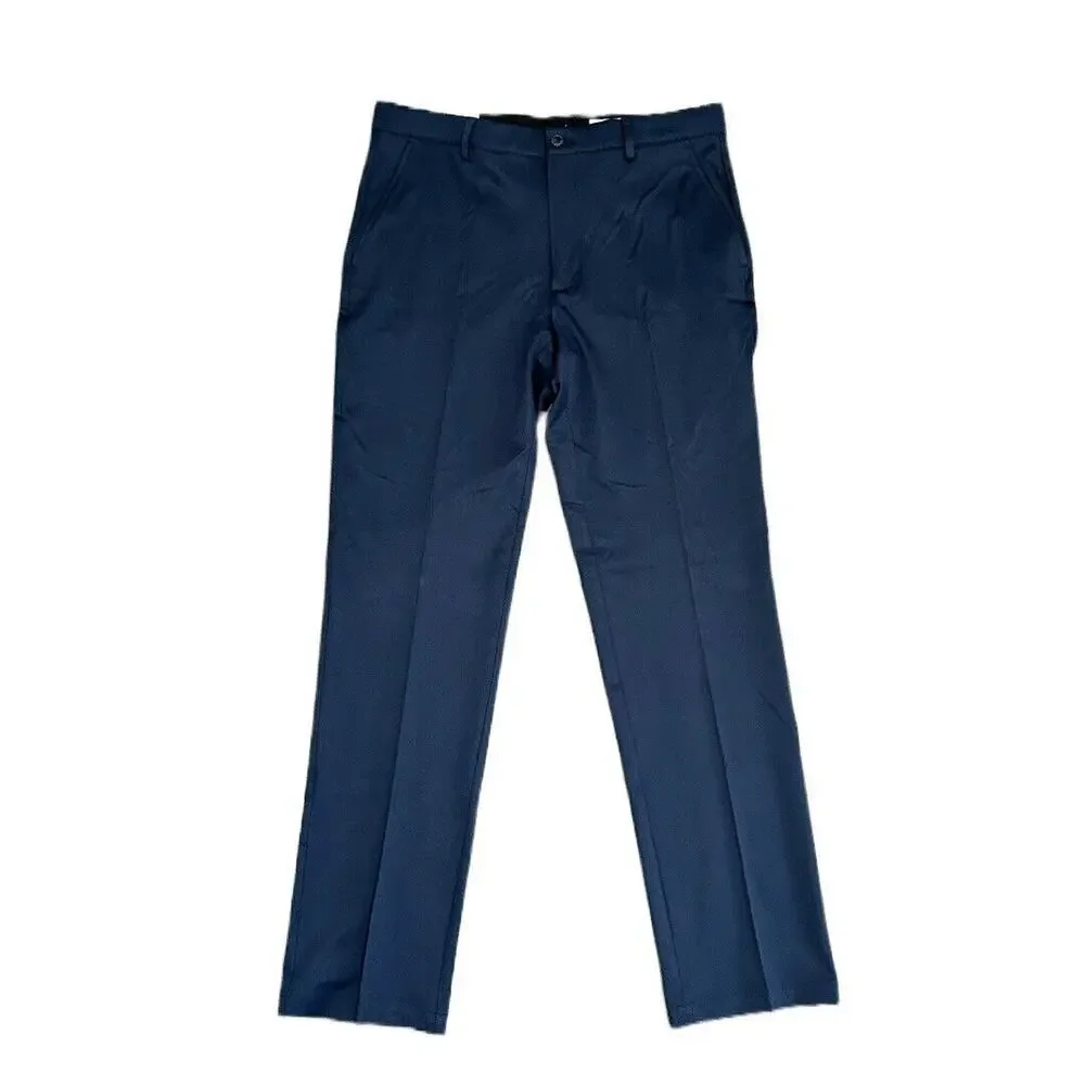 Greg Norman Mens Performance Classic Travel Dress Pants Navy Blue Size 34X34 NWT